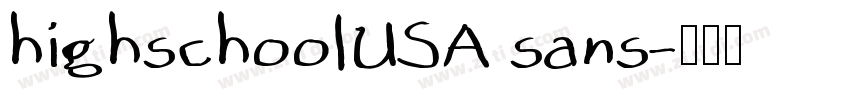 highschoolUSA sans字体转换